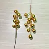 Simulación transfronteriza fruta de la fortuna dorada fruta roja baya de invierno norteamericana baya roja Día de Año Nuevo flor de simulación adornos de decoración del hogar