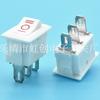 Kcd11 10*15 Blanco Interruptor en Forma de Barco de 3 Velocidades 3 Pines Interruptor Basculante de 3 Velocidades Interruptor de Alimentación Pequeño de 3 Velocidades