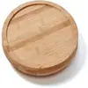 Letrero Decorativo de Madera de Bambú de 10 Pulgadas de Diámetro Bandeja Giratoria de Mesa Es Conveniente y Hermoso