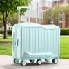 Maleta Infantil de 6 Ruedas Transfronteriza de 20 pulgadas para Equipaje de Mano con Función para Montar, Maleta Pequeña de Carrito con Contraseña, Equipaje de Viaje Personalizado