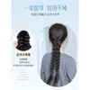 Peluca Trenza Femenina Pinza Trenza Doble Retorcida Cola de Caballo Trenza Trenza Larga Cabello Peluca Trenza Cola de Caballo