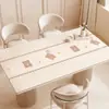 Mantel de Silicona Impermeable y a Prueba de Aceite con Dibujos Animados, Mantel sin Lavado, Cubierta Resistente al Calor para Mesa de Café, Protector de Escritorio