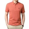 Verano 2025 Nuevo Estilo Coreano Contraste Lar Camiseta Polo Ligera Bordada para Hombre Ajustada de Manga Corta Top Moderno