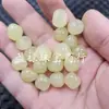 Cuentas Sueltas de Jade de Cuarcita Amarilla, Jade de Imitación, Cuentas de Piedra Amarilla de Imitación, Accesorios Irregulares para Joyería