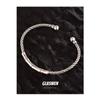 Pulseira de bambu estilo chinês retrô retrô feminina nicho prata tailandesa simples moda torção criativa aberta pulseira atacado