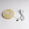 Nueva Base Luminosa de Madera Maciza Bloqueadora de Luz Antideslumbrante LED Base Luminosa de Cristal Adorno de Base para Copa de Aromaterapia