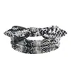 Diadema para Mujer de 7 cm con Estampado de Cachemir Transfronterizo, Lazo Elástico y Diseño de Nudo de Orejas de Conejo Lindas