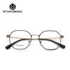 STUDIOMUKU gafas para miopía frías de madera gafas de titanio puro montura de gafas vintage montura de gafas personalizada MUKU11010