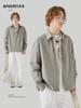APO Ropa de Hombre Sentido de la Textura Camisa de Manga Larga Hombres Sentido Avanzado Jodidamente Guapo Holgada Camisa con Solapa Abrigo Cardigan Chaqueta