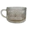 Copo de Água Alto Valor Estético Estilo Ins Copo de Vidro Presente Doméstico Copo de Café Caneca de Grande Capacidade Conjunto de Chá
