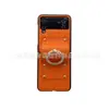 Para Samsung Galaxy zflip 4 geração fivela de diamante anel de mão moda luxo zflip5 capa de celular dobrável