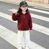 Suéter com Capuz Infantil Outono Inverno Novo Estilo Unissex Bebê Moletom Tricô Bebê Menina Estilo Coreano Suéter Estiloso Top Tendência