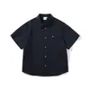 BSAPA Senso de Design Retrô Roupa de Trabalho Manga Curta Camisa Masculina Solta Versátil Verão Top Funcional CS3166