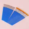Pincel Pequeno Plano, Pincel de Contorno, Pincel para Tinta de Reboco, Plástico de Nylon Cabo Curto Desenho Grafite Jardim de Infância Pincel de Pintura Cabeça Plana
