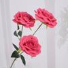 Flores de Rosa para Boda con 3 Cabezas, Rosas de Diamante para Decoración de Pasillo de Boda, Flores de Seda, Arreglos Florales de Plástico, Pared de Flores para Boda