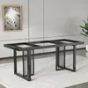 Soporte de pata de mesa de acero al carbono, mesa de centro con losa de mármol, base de pata de escritorio de oficina, pata de mesa de comedor, soporte de pata de mesa de café