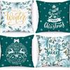 Conjunto de Fronhas de Almofada de Natal Combinadas Transfronteiriças Capas Decorativas para Almofadas de Sofá Amazon Suporta Personalização