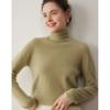 Suéter Clássico de Malha Cashmere com Gola Alta para Mulheres, Nova Camisa Básica de Outono e Inverno para Usar em Camadas ou Sozinha