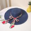 Sombrero de paja de verano con ala grande para el sol, floral, pequeño, fresco, sombrero para el sol, protector solar, sombrero para el sol para mujer, sombrero de viaje para vacaciones en la playa
