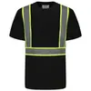 Ropa reflectante transfronteriza para hombre en stock, camiseta reflectante de verano cómoda y transpirable, de manga corta, adecuada para manejo en almacén y trabajos de construcción