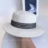 Chapéu de Lã com Topo Plano Vintage com Fita de Renda para Mulheres, Chapéu de Feltro de Inverno Elegante e Versátil para Calor e Estilo