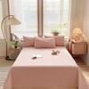 Sábana de Cama de Algodón Puro Pieza Única 100% Algodón Engrosada Dormitorio Estudiantil Funda de Almohada Individual/Doble Juego de Tres Piezas Sábana Universal para Todas las Estaciones
