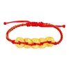 Pulsera de Cinco Monedas de los Emperadores Trituradas en Hielo de Oro Puro 999, Pulsera de Oro, Pulsera de Oro Puro 3D, Peso Ligero, Regalo de Cumpleaños