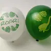 Set Temático de Globos de Dinosaurio de Amazon Transfronterizo Látex de 12 pulgadas Verde Selva Fiesta Globo Decorativo Puesto