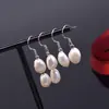 Pendientes Artísticos de Moda Estilo Francés Inspirados en Chanel, Pendientes de Perlas con Personalidad Retro Europeos y Americanos para Mujer, Pendientes de Lujo de Alta Gama