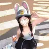Zootopia Judy Oficial de Policía Sombrero Vaquero Retro Americano Estilo Celebridad de Internet Diadema para Foto Sombrero de Copa Redonda de Verano