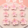 Ambiente de Primavera Estambre de Flor de Durazno Rosa Parche de Resina DIY Dulce Niña Horquilla Accesorio Pequeños Adornos Venta al por Mayor