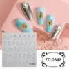 Zhengxiang Cyber Celebrity INS Pegatina de Uñas con Relieve 5D Pegamento Suave Amor Año Nuevo Pegatina para Uñas DIY Conejo de Cristal Año Pegatina para Uñas