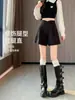 Shorts retro de pana de pierna ancha para mujer, nuevo estilo otoño/invierno, versátiles y chic, perfectos para figuras petite, estilo "hot girl", ajustados a la cadera y adecuados para usar como prenda exterior