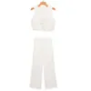 Ropa europea y americana transfronteriza para mujer, chaqueta chaleco casual de moda más vendida en AliExpress + pantalones de pierna recta