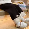 Pantalones Anchos para Niña con Forro Polar, Otoño e Invierno 2025 Nuevos Pantalones Largos Rectos de Forro Polar para Niños