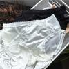 [80-125] 2266 branco moonlight# alta- série brilhante gelo de seda malha sexy hip underwear
