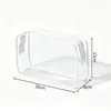 Bolsa de Tocador de Viaje Juego de Cuatro Piezas, Bolsa Cosmética Transparente de PVC Engrosado, Bolsa de Almacenamiento con Cremallera de Gran Capacidad Impermeable y a Prueba de Polvo