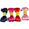 Arte 20 metros No. Cuerda para tejer nudos chinos de 5 líneas, pulsera de cuerda roja DIY, cuerda para la mano, collar, colgante, cuerda de colores, cuerda para tejer