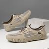 Amazon Calientes Ventas Verano Transfronterizo Tenis Casuales para Hombre Talla Grande Coser Cuero Malla Zapatos Pulpo Zapatos de Hombre