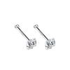 Pendientes de plata de ley S999 con circonitas de amor, ligeros, de lujo, con estrellas de nicho, clavos de hueso binaurales, pendientes frescos de alta gama al por mayor