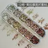 Outono Inverno Ultra Fino Maillard Bolinhas Estrelas Lantejoulas Decorações para Unhas Caramelo Âmbar Marrom Decorações Populares para Unhas