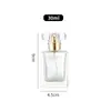 Frasco de perfume quadrado plano de baioneta frasco spray de pressão atacado frasco sub-frasco de perfume portátil frasco de vidro cosmético de alta qualidade
