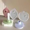 Base de Velas Aromaterapia Moldeadora de Frutas de Silicona Longbo Molde de Silicona Portavelas de Cemento/Yeso DIY Molde para Goteo de Pegamento