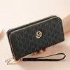 Cartera Nueva Billetera de Doble Capa Bolso de Mujer de Moda Retro Casual Billetera Transfronteriza Ranuras para Múltiples Tarjetas Bolso de Mano