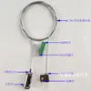 Accesorios de Iluminación Lámpara de Oficina Cable de Acero Cable de Acero Alambre de Suspensión para Lámpara Colgante Candado de Cable de Acero Portacables Rejilla de Lámpara Integrada