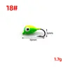 Anzuelo para Pesca en Hielo con Cabeza de Plomo Garza Blanca 1.7g Señuelo Anzuelo con Cabeza de Plomo Anzuelo Biónico para Pesca en Hielo Señuelo Mini Cebo