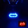 Cojín para Asiento de Bicicleta, Luz Colorida, Luz de Freno Inteligente Magnética, Equipo de Ciclismo, Bicicleta de Montaña, Bicicleta de Carretera, Luz Trasera para Ciclismo Nocturno