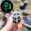 Adornos Lindos de Panda Gigante para Coche Cerámica Paisajismo Carnoso Micro Paisaje Adornos Decoraciones de Escritorio Regalos Souvenirs