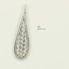 Xizang Plata Chiang Mai Hecho a Mano Plata Corazón Colgante Accesorios Collar DIY Colgante Tejido Mariposa Cristal Cuentas Separadas Cuentas