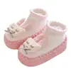 Meias de Chão para Bebê Estilo Fino Primavera e Verão Desenho de Coelho Fofo Antiderrapantes Internas Meias para Bebê e Criança Pequena Sapatos de Chão para Crianças